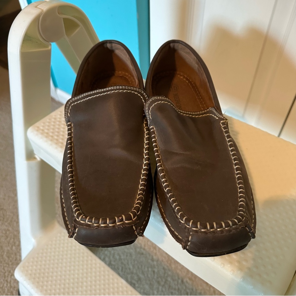 Men's Merona Brown Slip‎ In Shoes Size 10